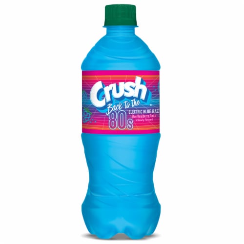 Crush® Back To The 80's Electric Blue Razz Soda Perspective: top