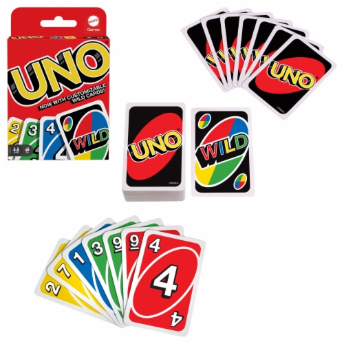 Mattel® Uno® With Customizable Cards Card Game Perspective: top