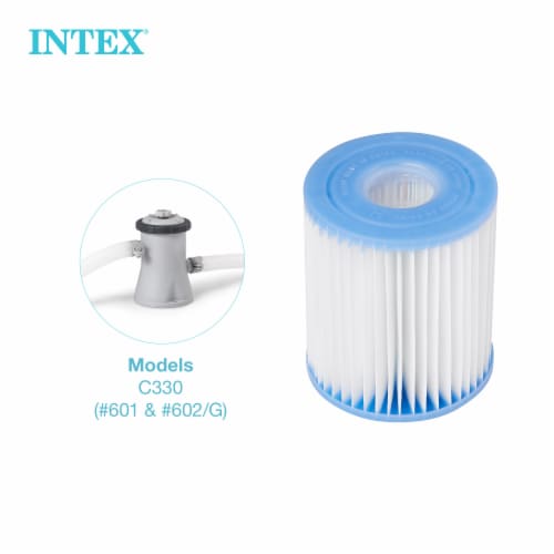 Intex Filter Cartridge H Replacement - White/Blue Perspective: top