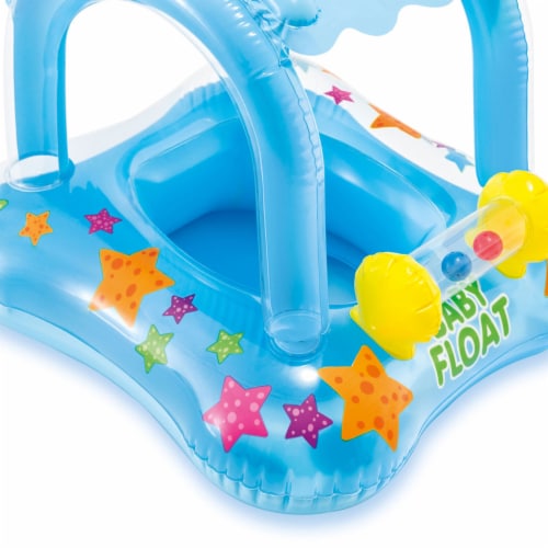 Intex My Baby Float Inflatable Swimming Pool Kiddie Tube Raft | 56581EP Perspective: top