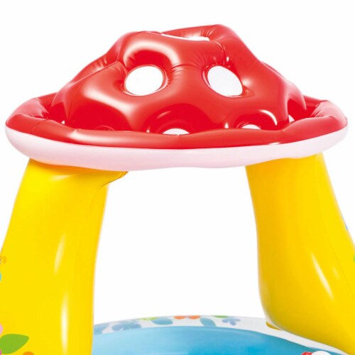 Intex Inflatable Mushroom Water Play Center Kiddie Baby Swimming Pool Ages 1-3 Perspective: top