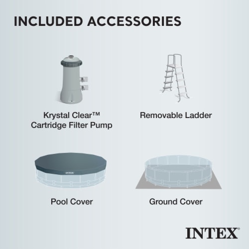 Intex 14ft x 42in ultra frame pool set with filter pump deals