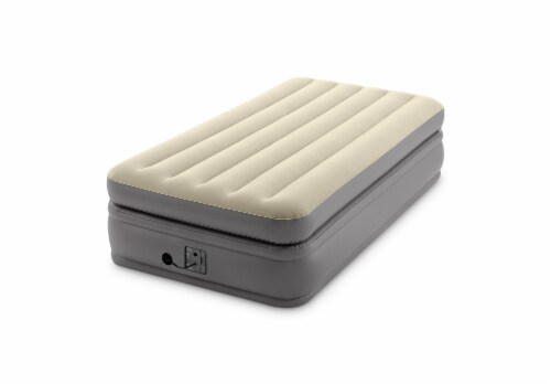 Intex 64161EP Dura-Beam Plus Essential Rest Inflatable Bed Air Mattress, Twin Perspective: top