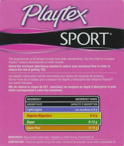 Playtex Sport Unscented Multi-Pack Tampons, 50 ct - Kroger