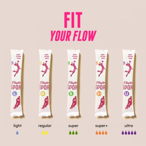 Playtex Sport Super Unscented Tampons Perspective: top
