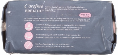 Carefree™ Breathe™ Daily Panty Liners Perspective: top