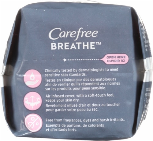Carefree™ Breathe™ Daily Panty Liners Perspective: top