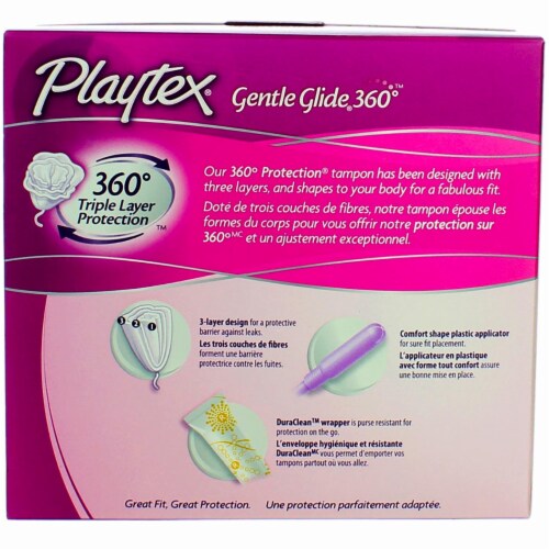 Playtex® Simply Gentle Glide 360 Lightly Scented Regular & Super Absorbency Tampons Multi-Pack Perspective: top