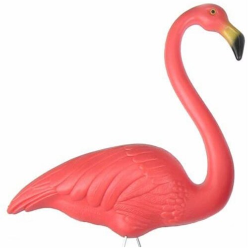 Union Products Outdoor Featherstone Flamingo Yard Lawn Ornament, Set of 2, Pink Perspective: top