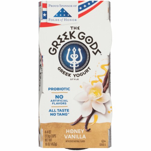 The Greek Gods Honey Vanilla Greek Yogurt Cups Perspective: top