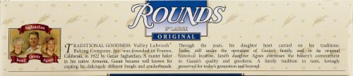 Valley Lahvosh Original Large Cracker Bread Rounds Perspective: top