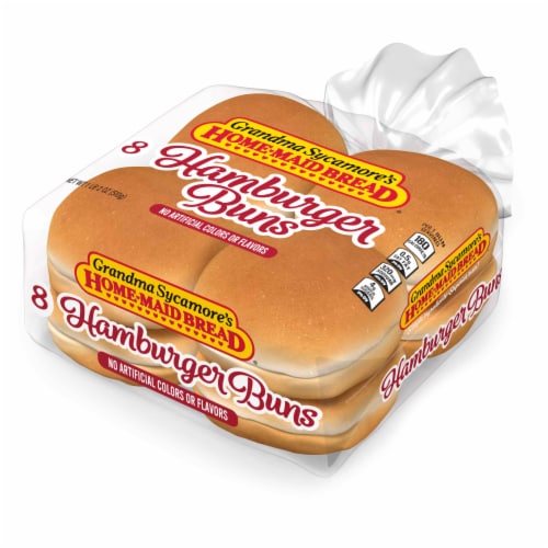 Grandma Sycamore's Plain Hamburger Buns Perspective: top