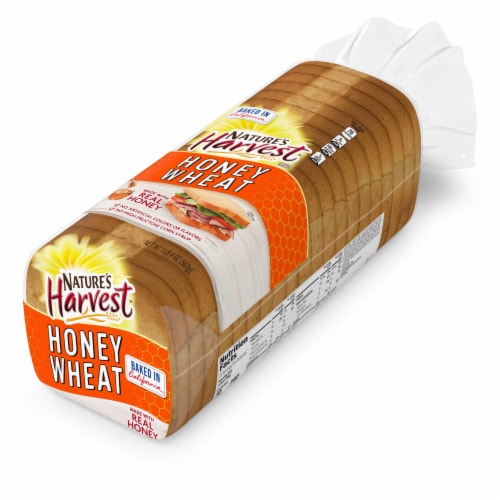 Nature's Harvest Honey Wheat Bread Perspective: top
