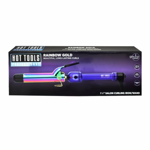 Hot tools professional rainbow gold curling iron shop