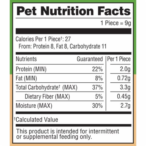Milo's Kitchen Beef Sausage Slices With Rice Dog Treats Perspective: top