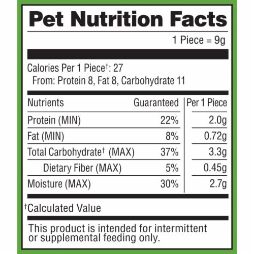 Milo’s Kitchen Beef Sausage Slices With Rice Dog Treats Perspective: top