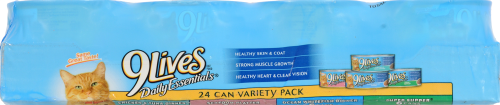 9Lives Variety Pack Cat Food Case Perspective: top
