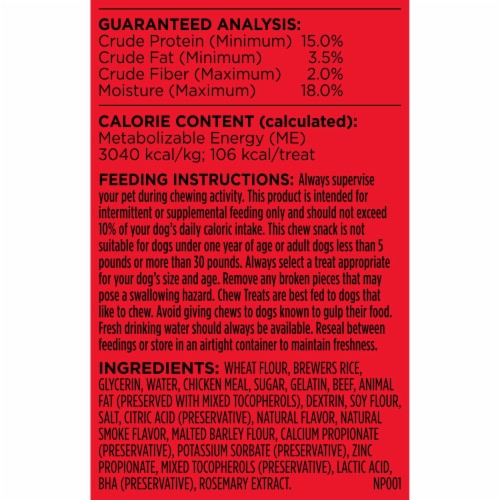 Milk-Bone Mini Comfort Chews, Dog Chews with Unique Chewy Texture and Real Beef Perspective: top
