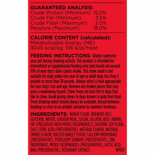 Milk-Bone Mini Comfort Chews, Dog Chews with Unique Chewy Texture and Real Beef Perspective: top