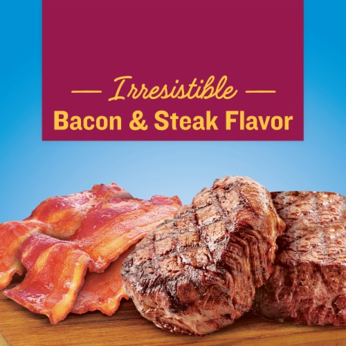 Kibbles 'n Bits Adult Dry Dog Food Savory Bacon & Steak Flavors Perspective: top