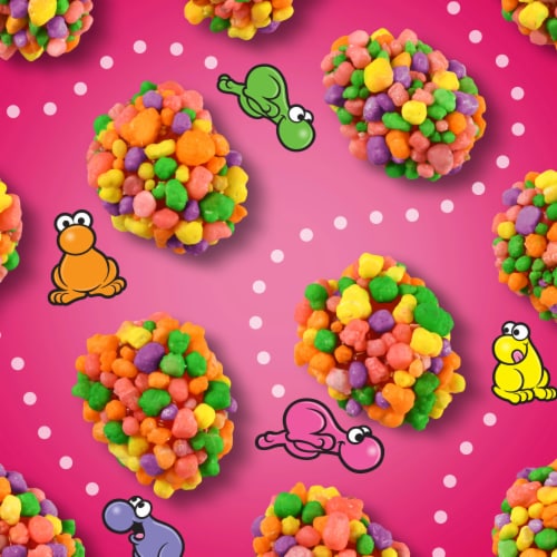 NERDS Gummy Clusters Rainbow Crunchy And Gummy Candy Bag Perspective: top