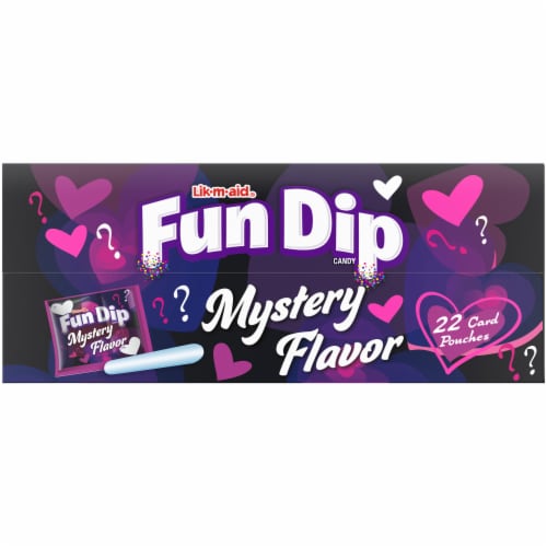 Fun Dip Mystery Flavor Valentines Candy Perspective: top