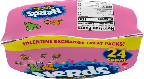 Nerds Gummy Clusters Friendship Exchange Valentine Candy Perspective: top