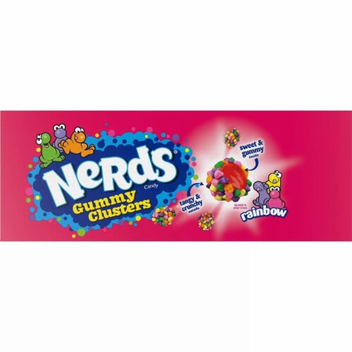 Nerds Gummy Clusters Candy, 3 Ounce (Pack of 12) Perspective: top