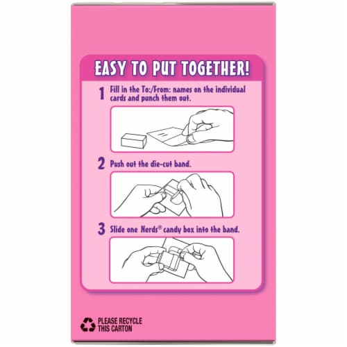 Nerds® Valentine Candy and Card Kit Perspective: top
