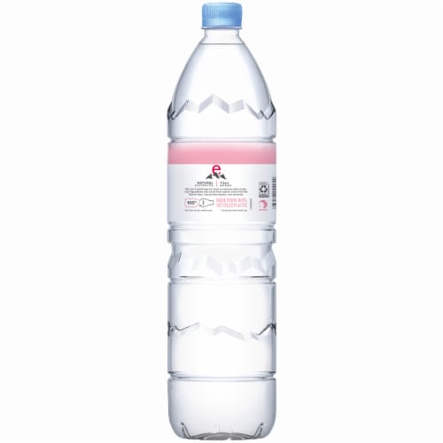 Evian Natural Spring Water Bottles Perspective: top