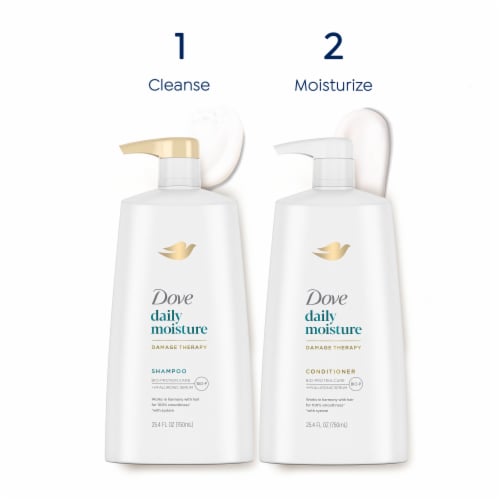 Dove Ultra Care Daily Moisture Shampoo Perspective: top