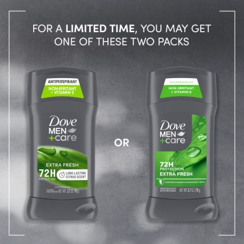 Dove Men+Care Men's Antiperspirant Deodorant Stick Extra Fresh Perspective: top