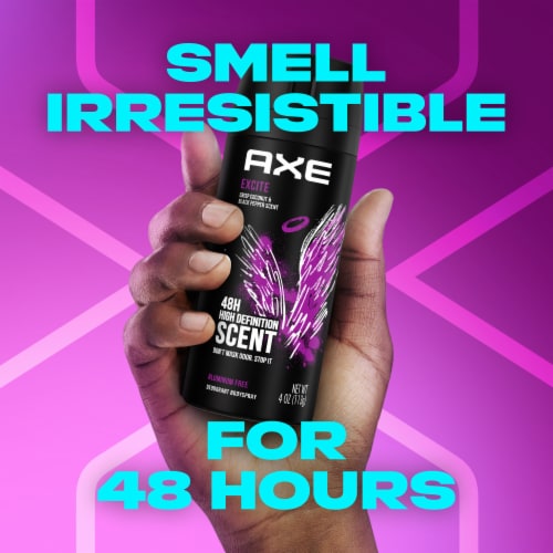 Axe Excite Men's Deodorant Spray Coconut & Black Pepper Aluminium-Free Perspective: top
