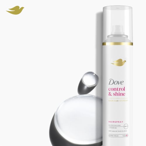 Dove Control & Shine Extra Hold Styling Hairspray Perspective: top