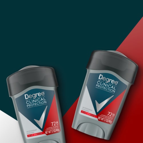 Degree Clinical Protection Men's Antiperspirant Deodorant Stick Prescription-Strength Perspective: top