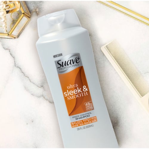 Suave Professionals Ultra Sleek and Smooth Smoothing Shampoo Perspective: top