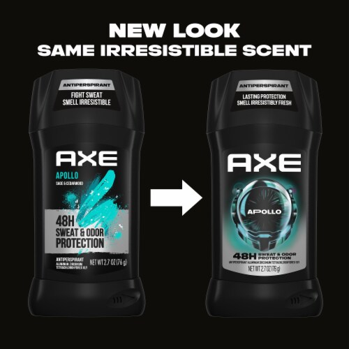 Axe Men's Deodorant Stick Apollo Sage & Cedarwood Perspective: top