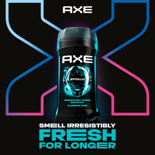 Axe Men's Deodorant Stick Apollo Sage & Cedarwood Aluminum Free Perspective: top