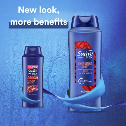 Suave Men Sport Body Wash Perspective: top