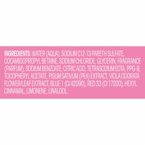 Suave Essentials Sweet Pea & Violet Gentle Body Wash Perspective: top