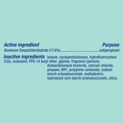 Degree Advanced Antiperspirant Deodorant Dry Spray Shower Clean Perspective: top