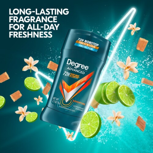 Degree Advanced Men's Antiperspirant Deodorant Stick Adventure 2- Pack Perspective: top