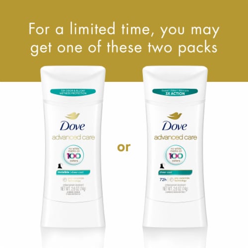 Dove Advanced Care Women's Antiperspirant Deodorant Stick Sheer Cool Perspective: top