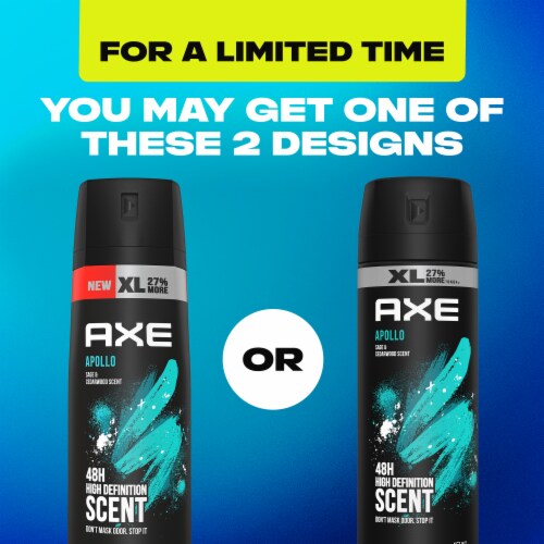 AXE Apollo Sage & Cedarwood Deodorant Body Spray Perspective: top