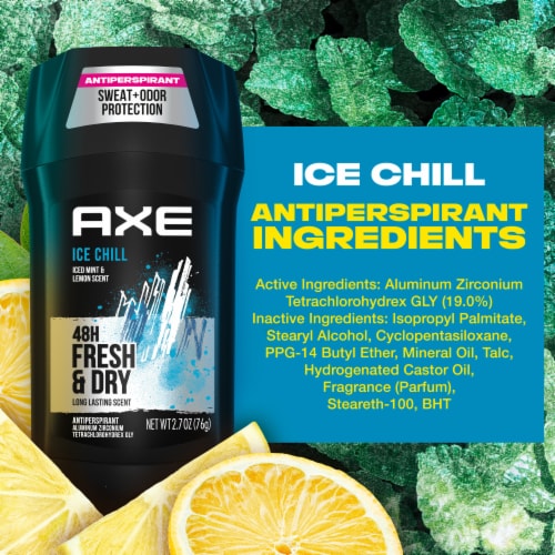 AXE Ice Chill Antiperspirant Deodorant Stick Perspective: top