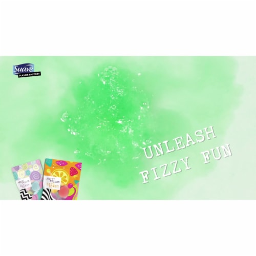 Suave Flavor Factory Fruit Fusion Bath Bombs Perspective: top