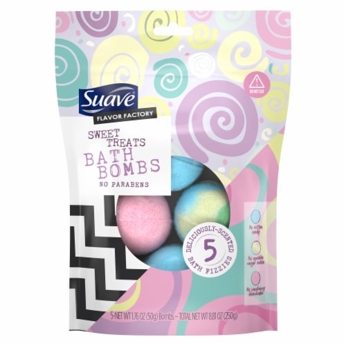 Suave® Sweet Treats Shampoo & Conditioner Bath Bombs Perspective: top