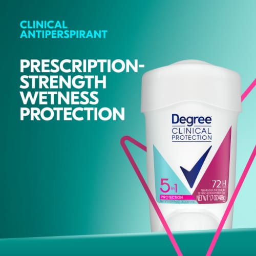 Degree Clinical Protection Women's Antiperspirant Deodorant Stick Perspective: top