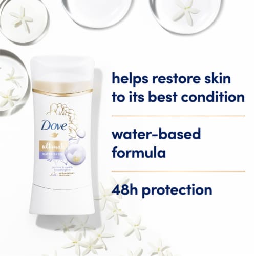 Dove Ultimate Jasmine & Vanilla Antiperspirant Deodorant Stick Perspective: top
