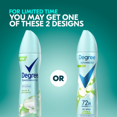 Degree Advanced Apple & Gardenia Antiperspirant Deodorant Perspective: top